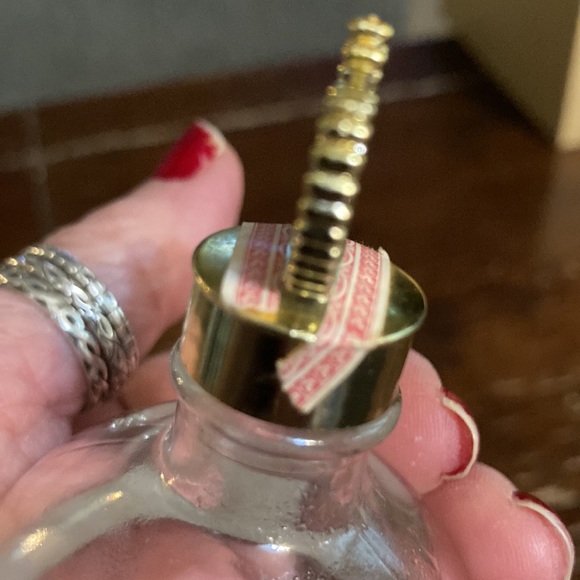 EMPTY fun Collectible small whiskey bottle with crown top - Picture 7 of 9